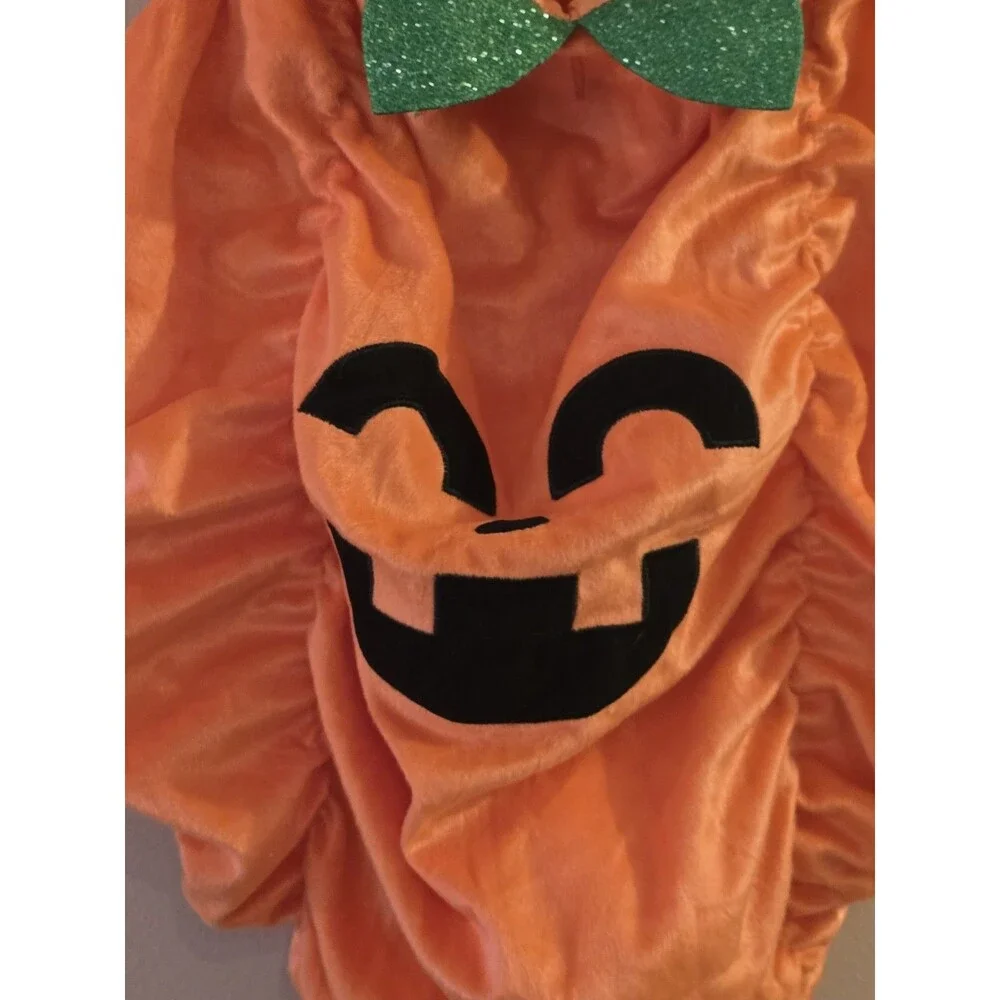 Vibrant Life Pumpkin Dog Costume Large Jack O Lantern Halloween Spooky C156